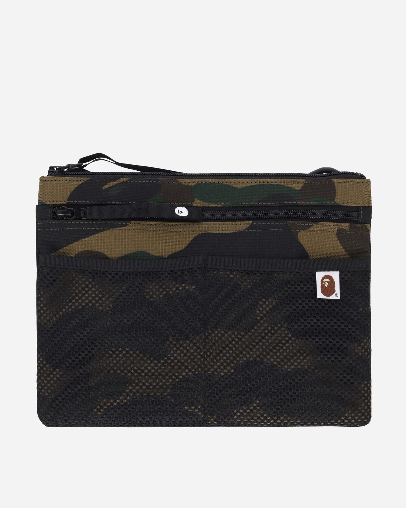 A Bathing Ape 1St Camo Cordura  Sacoche M Green Bags and Backpacks Shoulder Bags 1K30190001 GREEN