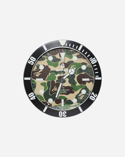 A Bathing Ape Abc Camo Bapex Wall Clock M Green Home Decor Wall Decor 1J80192003 GREEN