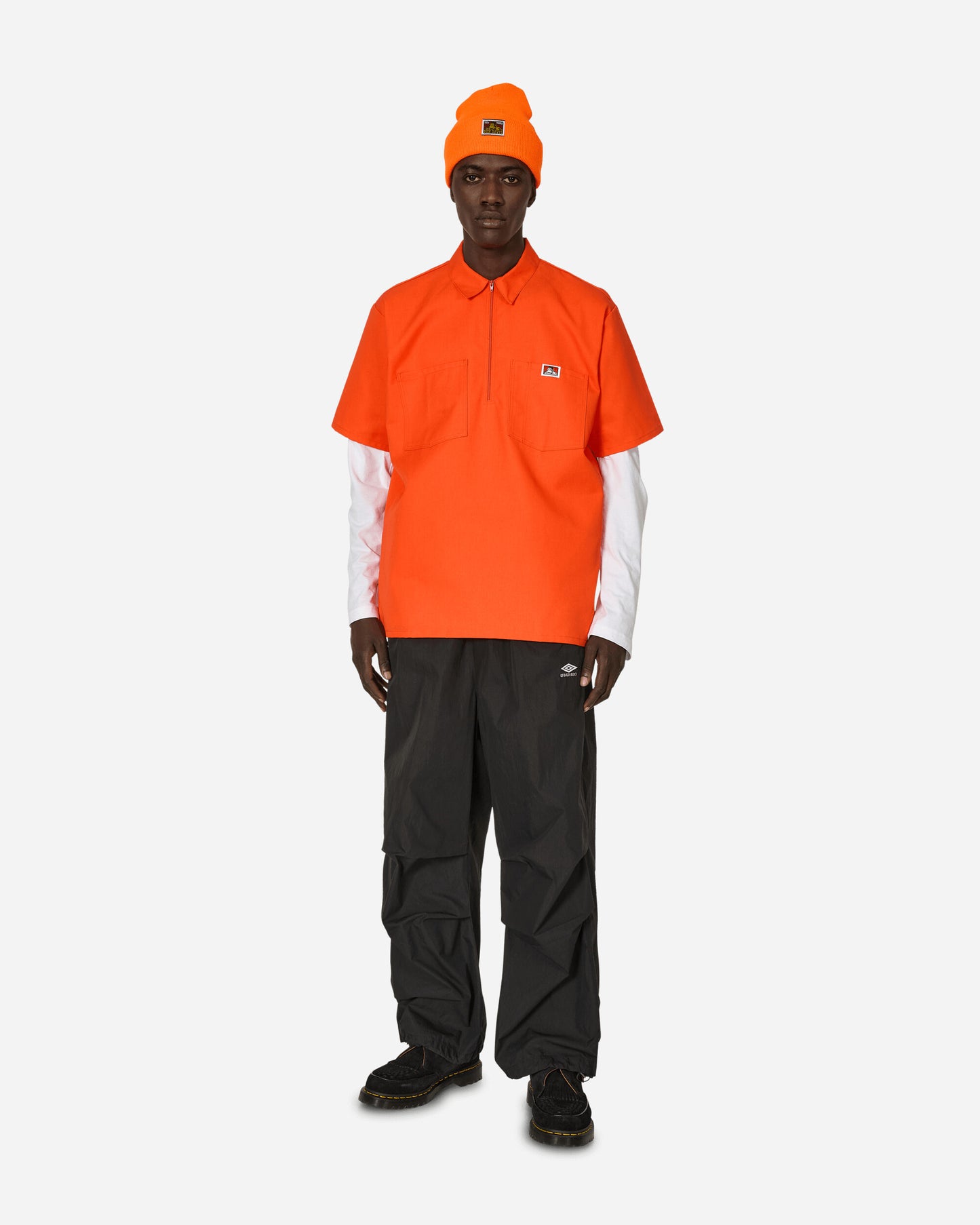 Ben Davis Short Sleeve Solid Orange Orange Shirts Shortsleeve Shirt BEN126 001