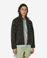 Brain Dead Leopard Reverse Sherpa Jacket Olive Coats and Jackets Fleece Jackets O09002268GR OLIVE