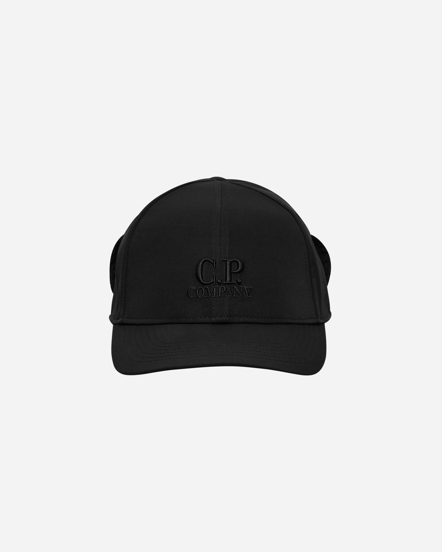 C.P. Company Chrome-R Goggle Cap Black Hats Caps 17CMAC146A005904A 999