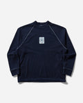 C.P. Company Indigo Fleece Logo Sweatshirt Denim-Normal Washed 40° Sweatshirts Fleece 18CMSS184A-110055W D08