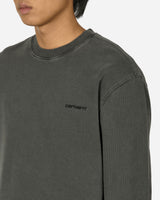 Carhartt WIP Duster Script Sweat Black Garment Dyed Sweatshirts Crewneck I033065 89GD