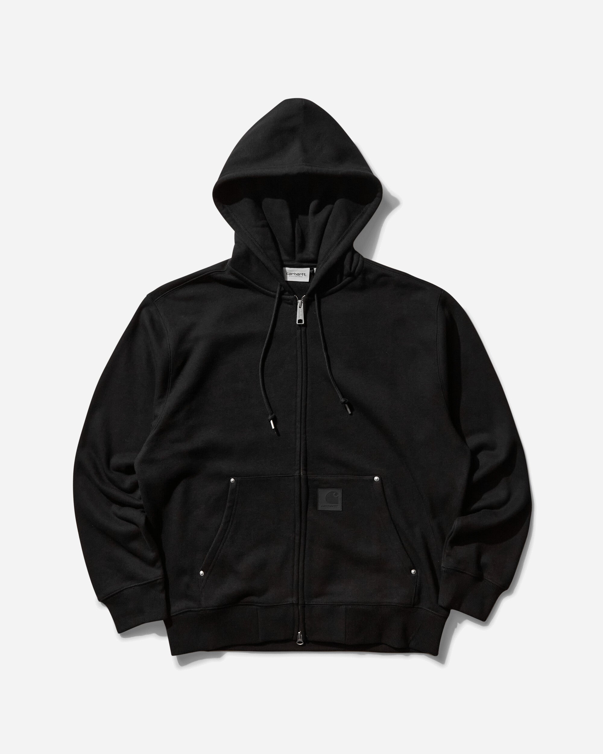 Carhartt WIP Hooded Eldon Sweat Jacket Black Coats and Jackets Jackets I034428 89XX