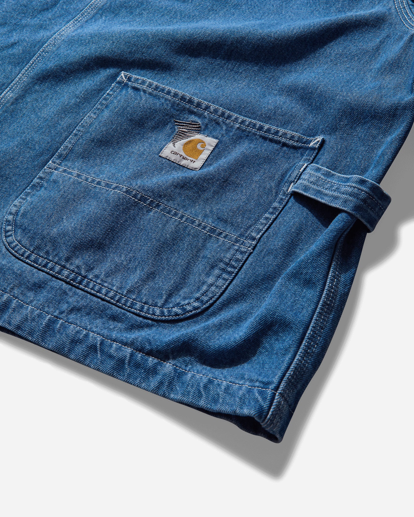 Carhartt WIP Invisible Denim Chore Coat Max Blue Coats and Jackets Jackets A242054 0106