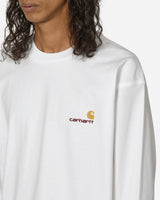 Carhartt WIP LS American Script T-Shirt White T-Shirts Longsleeve I029955 02XX