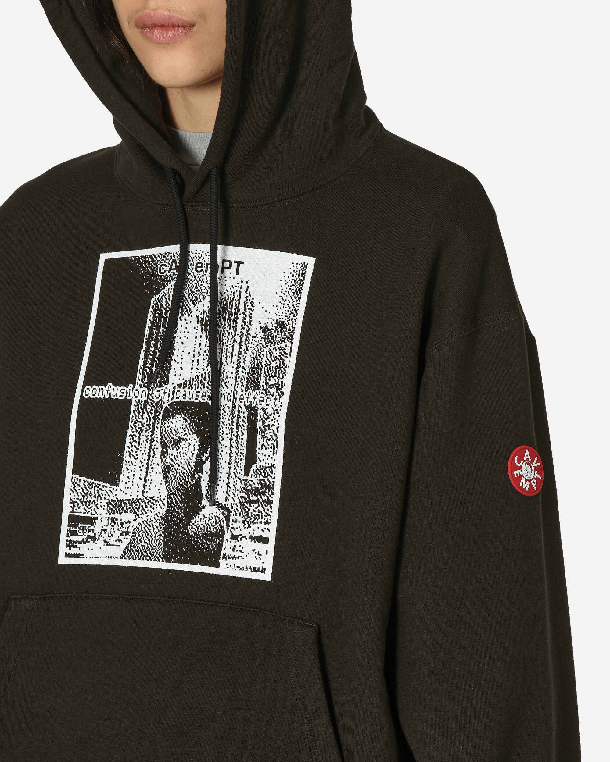 Cav Empt Confusion Heavy Hoody Black Sweatshirts Hoodies CES25CS06 BLK