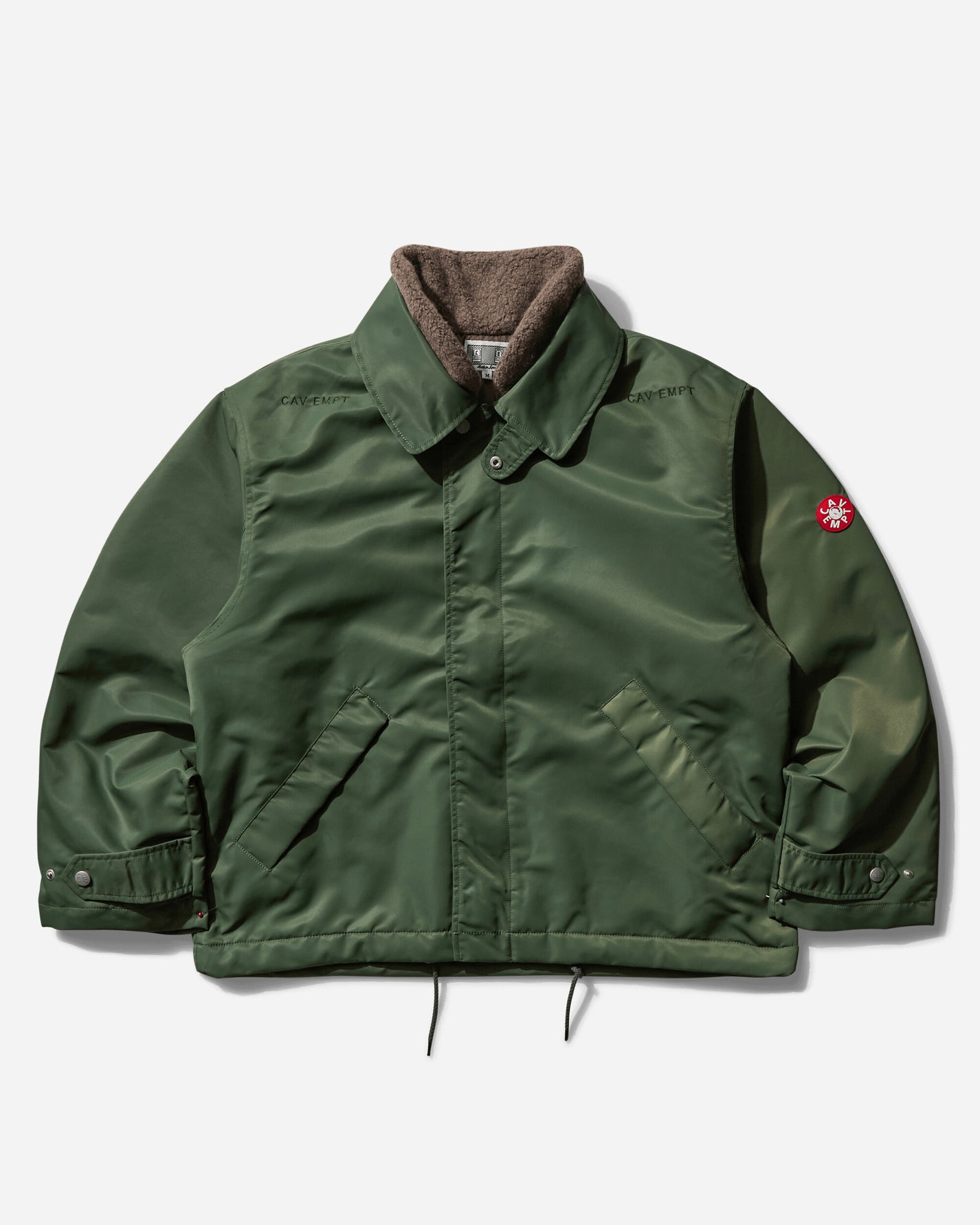 Cav Empt Boa Inner Zip Jacket Green Coats and Jackets Jackets CES26JK08 1