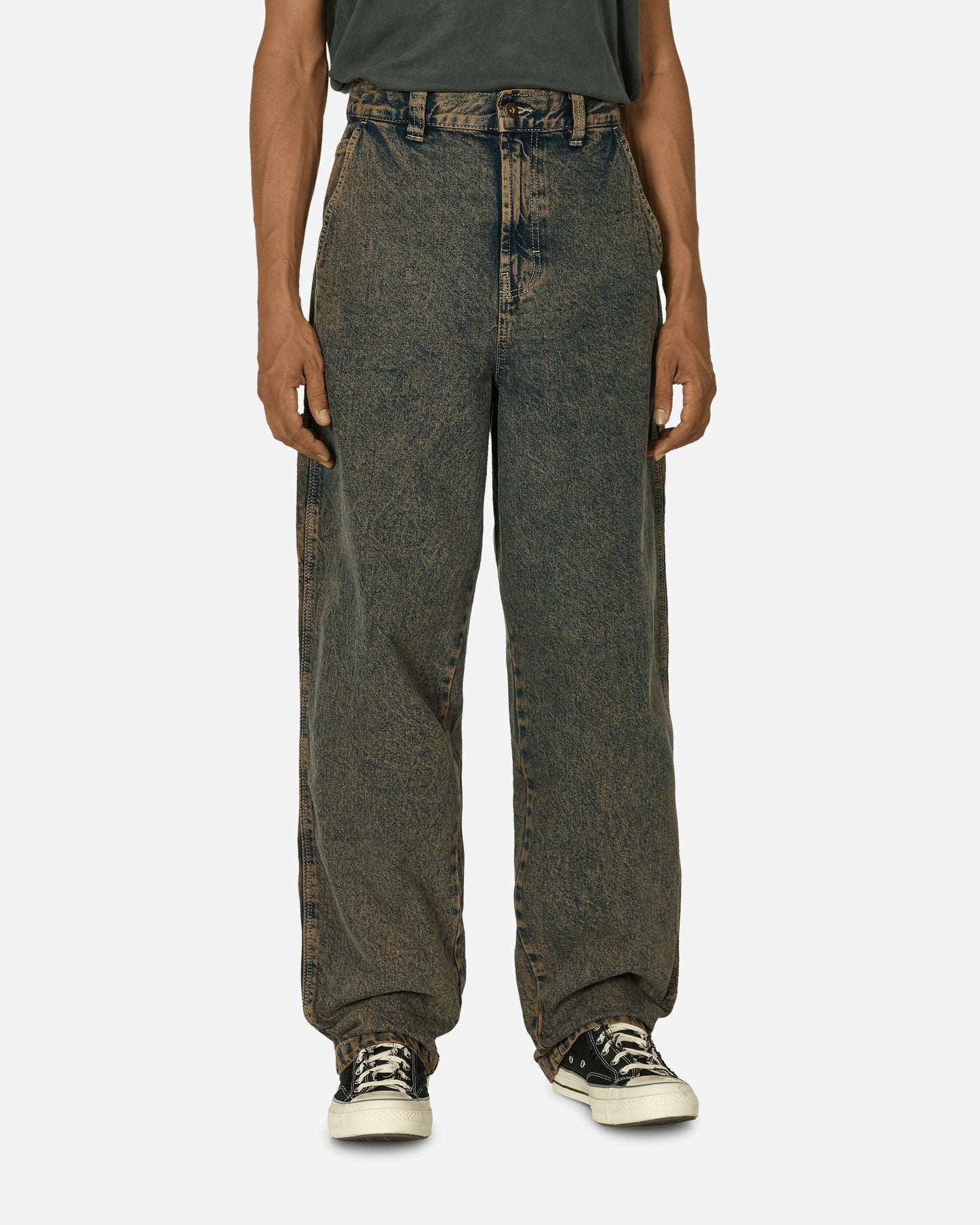 Dickies Madison Baggy Fit Denim Overdye Bwn Wsh Pants Denim DK0A4YEC BWNWSH