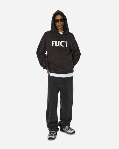 FUCT Cross Fuct Hoodie Black Sweatshirts Hoodies TBMW0102JY46 BLK0001