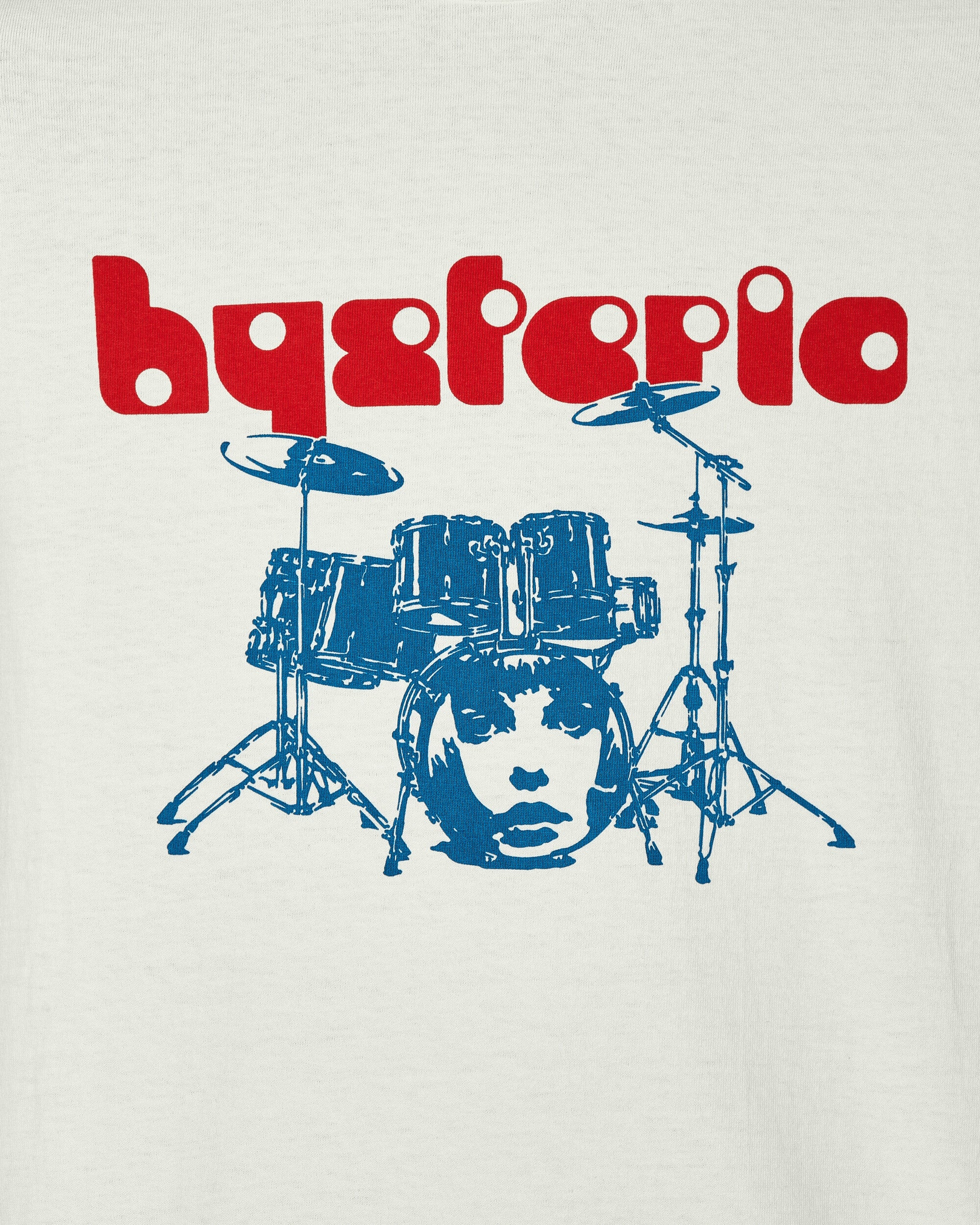 Hysteric Glamour Drum Kit Dirty White T-Shirts Shortsleeve 02241CT35 A