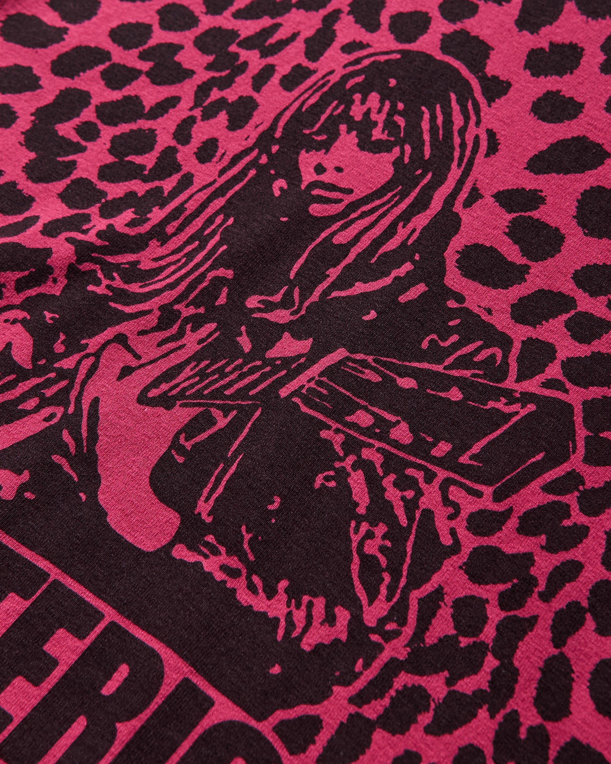 Hysteric Glamour Wmns Hysteric'S Guitar School Pink T-Shirts Shortsleeve CT049 A