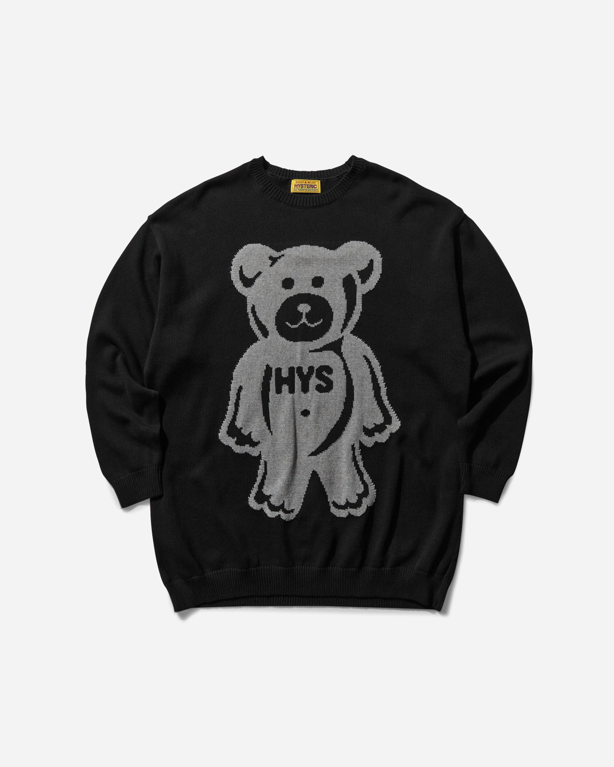 Hysteric Glamour Wmns Gumi Bear Black Knitwears Sweaters NO019 C1