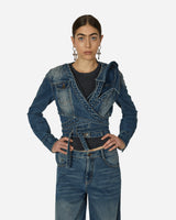 MARRKNULL Wmns Asymmetric Denim Jacket Blue Coats and Jackets Denim Jackets MN23FW02041 4