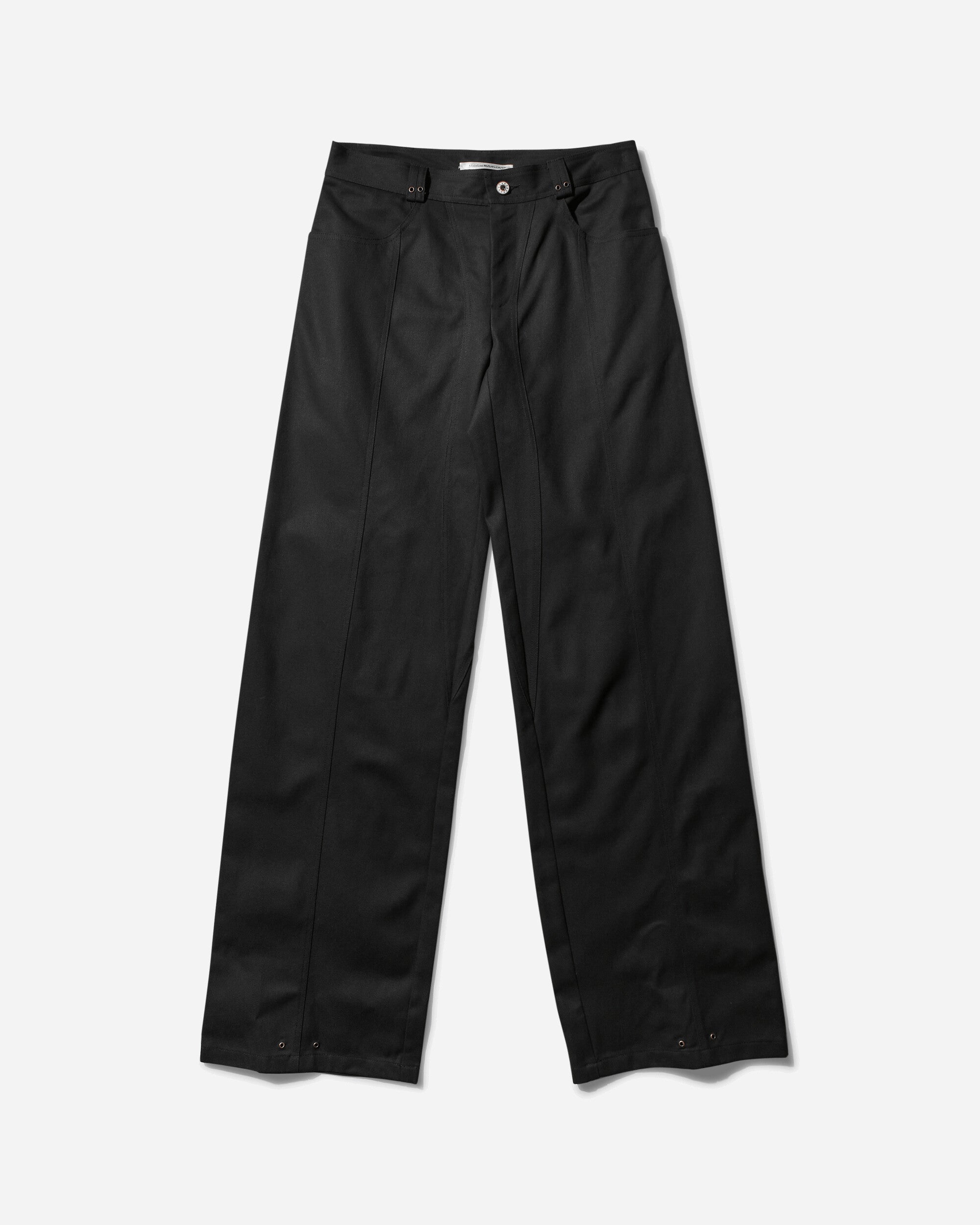 Mainline:RUS/Fr.CA/DE Wmns Trousers With Panels And Eyelets Black   Pants Denim AW24ELAD ELAD