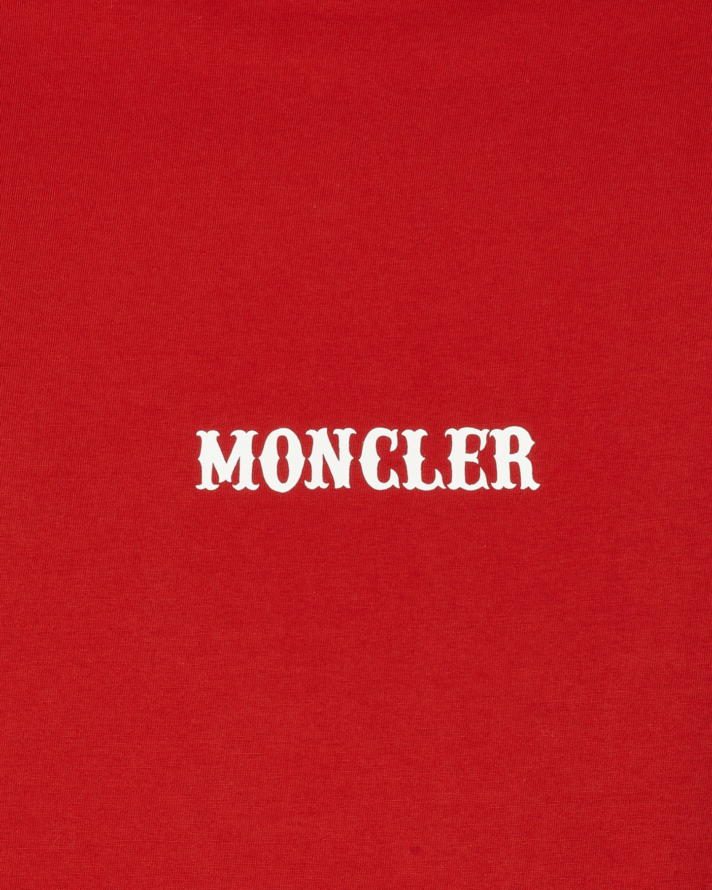 Moncler Genius T-Shirt Red T-Shirts Shortsleeve 8C00003M2353 45R