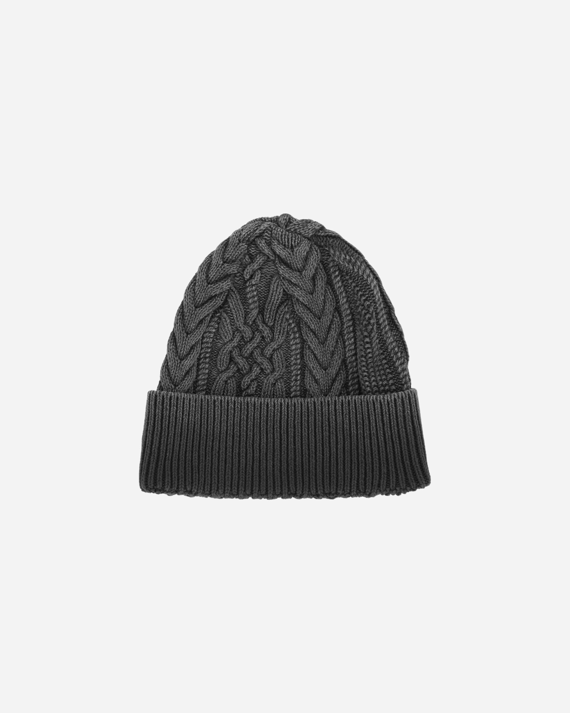 Neighborhood Washed Cable Beanie Black Hats Beanies 24213NH-HT01 BK