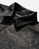 Neighborhood Leather Zip Work Jacket Black Coats and Jackets Jackets 242SZNH-JKM01 BK