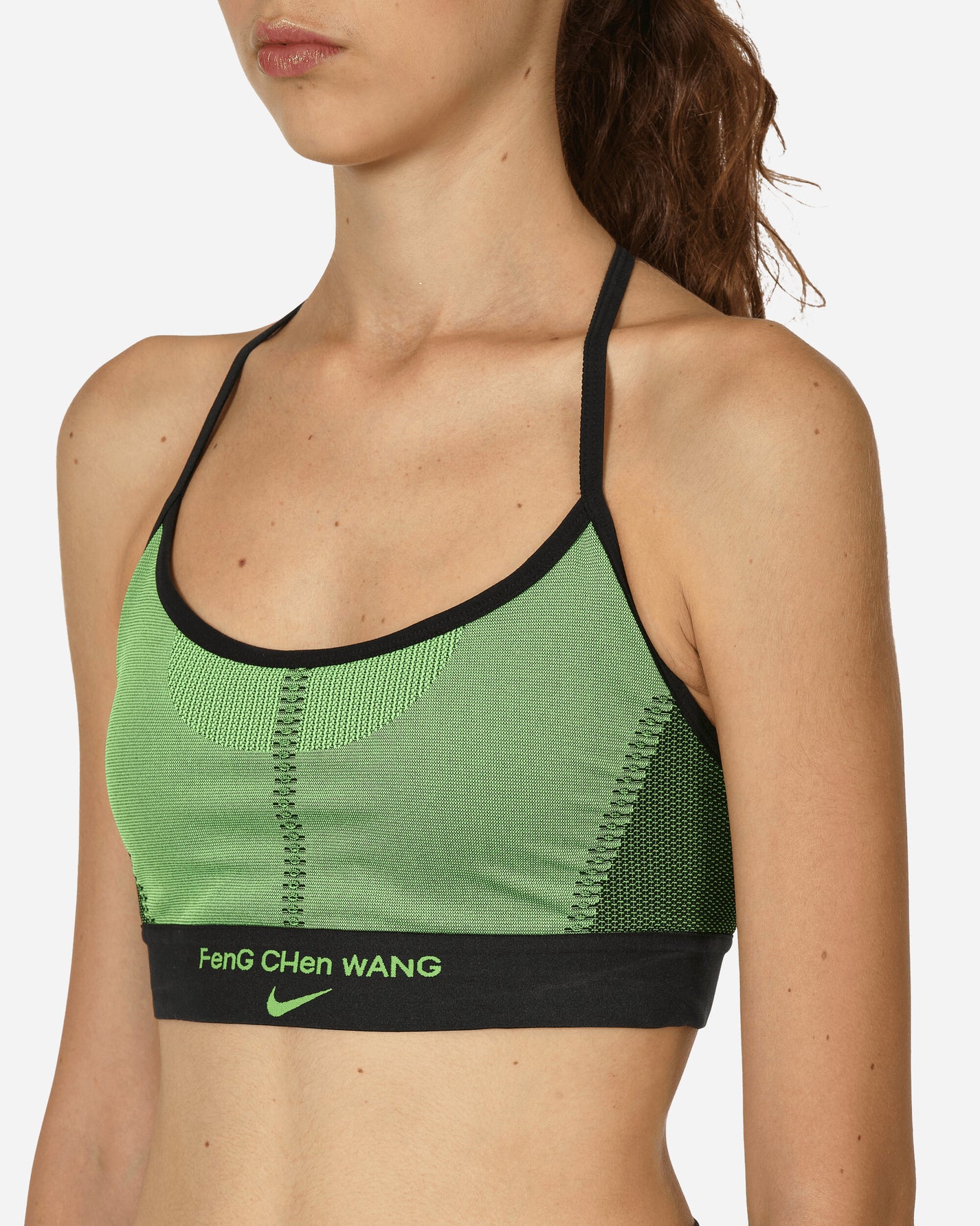 Nike Wmns Nrg Np Df Bra Black/Action Green Underwear Bras DV4019-010