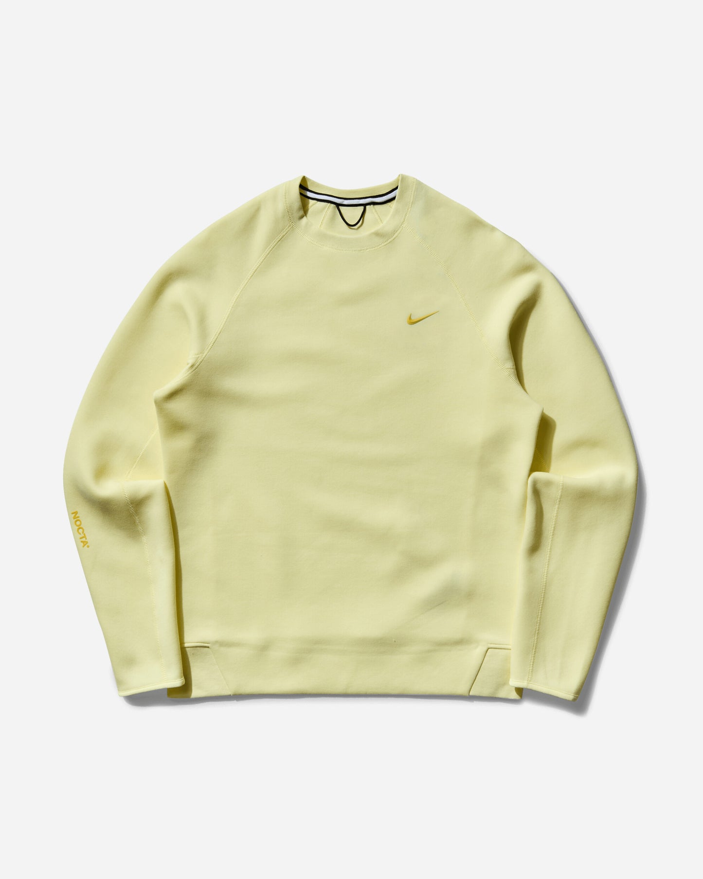 Nike M Nrg Nocta Tch Flc Crew Citron Tint/Vivid Sulfur Sweatshirts Crewneck FD8457-821