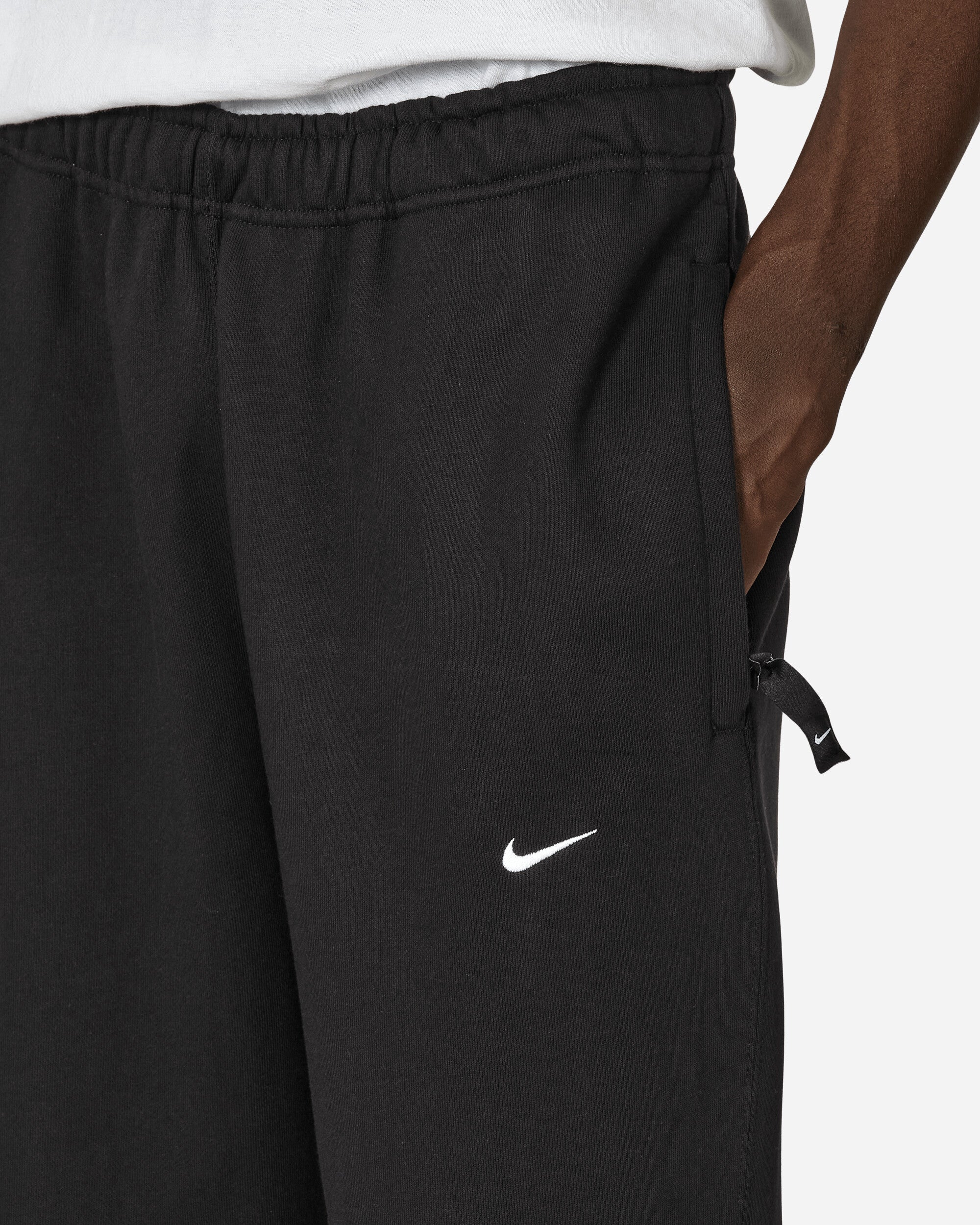 Nike M Nk Solo Swoosh Bb Flc Oh Pan Black/White Pants Sweatpants FN3342-010