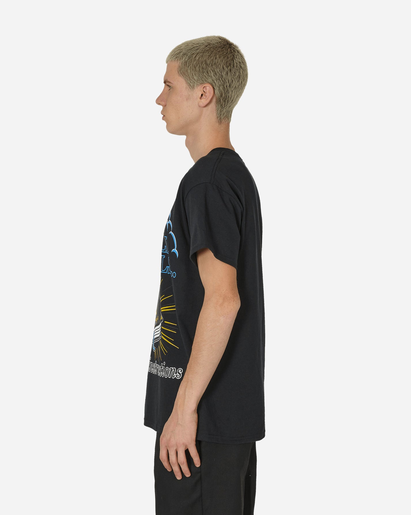 Paradis3 Read The Instructions Tee Black T-Shirts Shortsleeve PAINSTEE 001