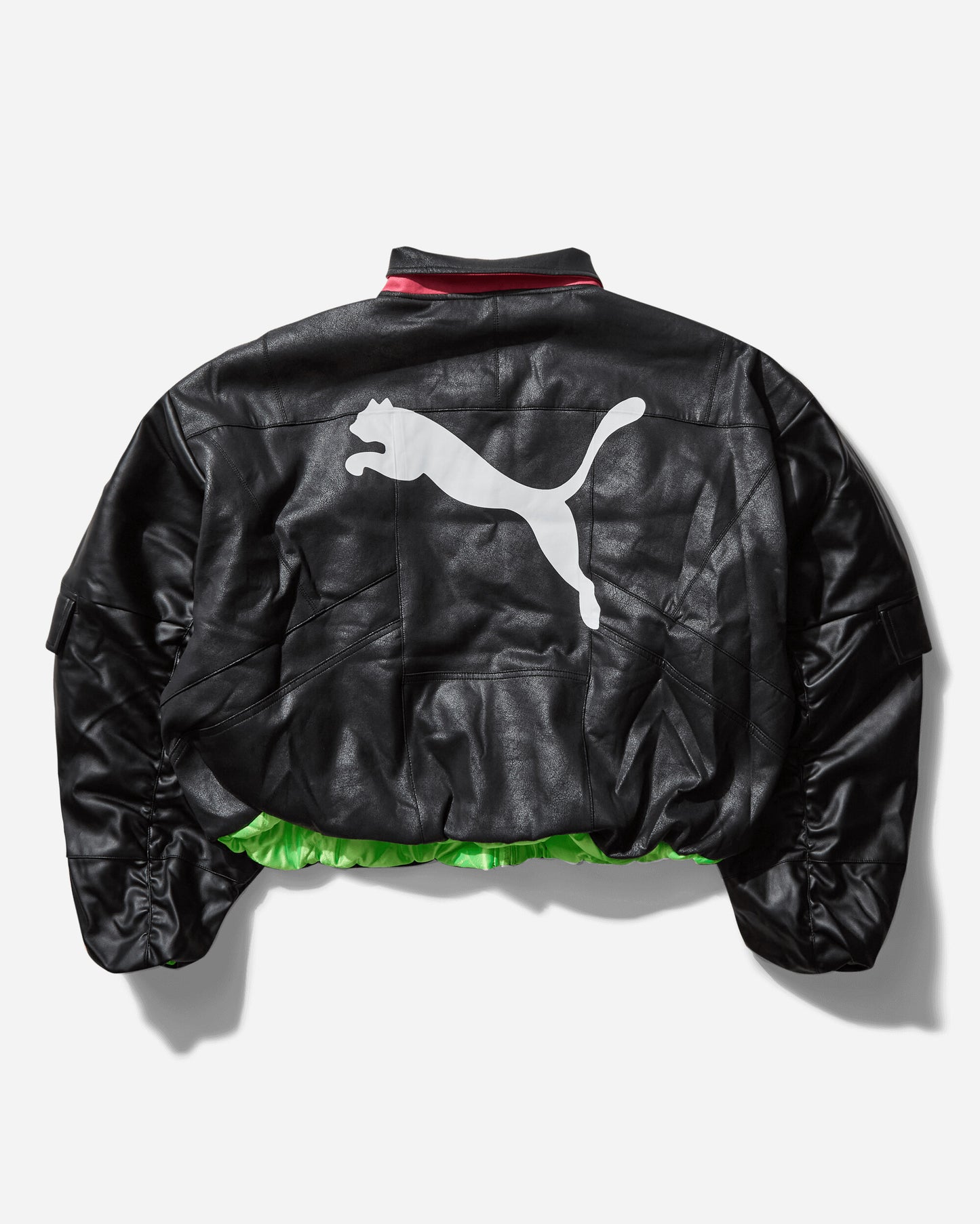 Puma Puma X A$Ap Rocky Pleather Jacket Puma Black Coats and Jackets Bomber Jackets 632480-01