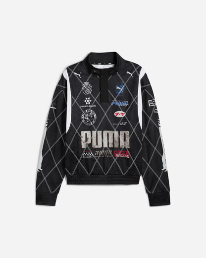 Puma Puma X A$Ap Rocky Distressed Sweat Shirt Puma Black Sweatshirts Crewneck 631126-01