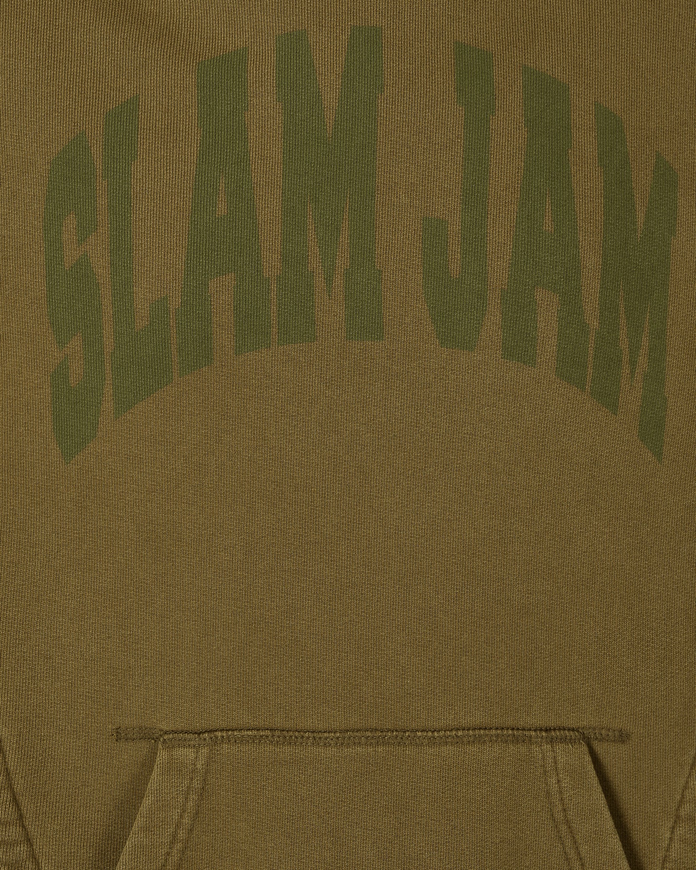 Slam Jam Panel Hoodie Green Brown Sweatshirts Hoodies SBM0015FA07 GRNBW01