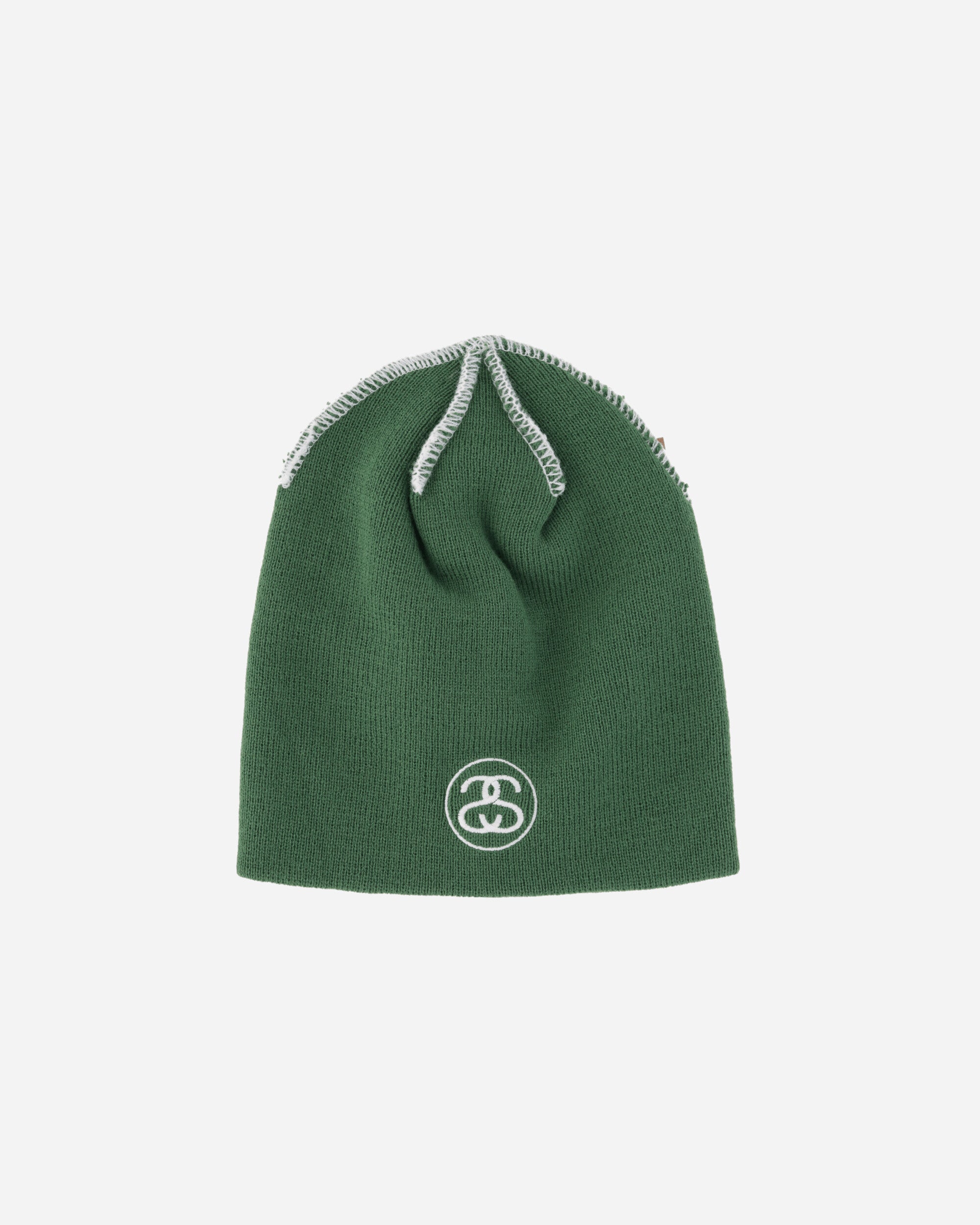 Stüssy Skullcap Exposed Stitch Green Hats Beanies 1321215 0401