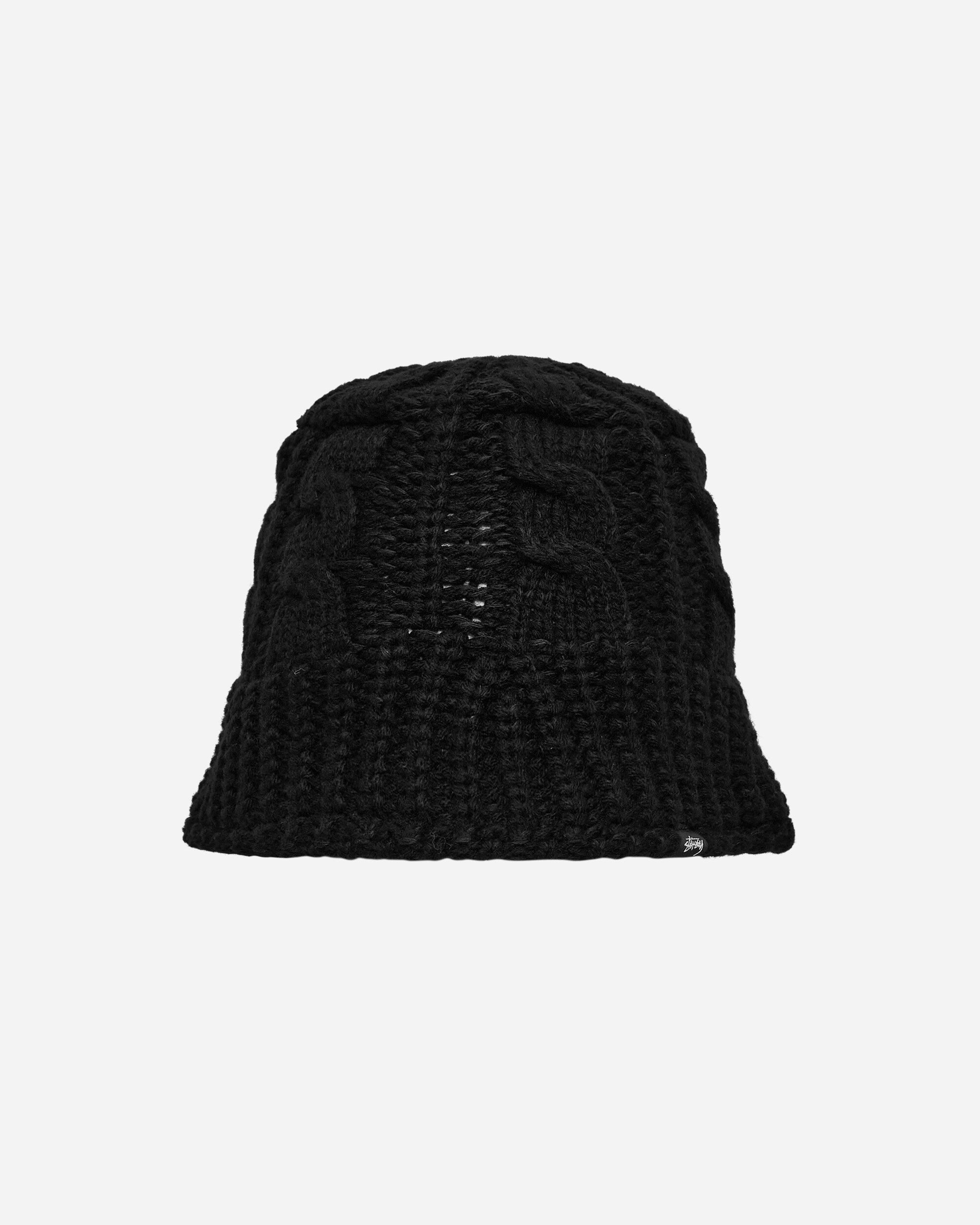 Stüssy Cable Knit Bucket Hat Black Hats Bucket 1321193 0001