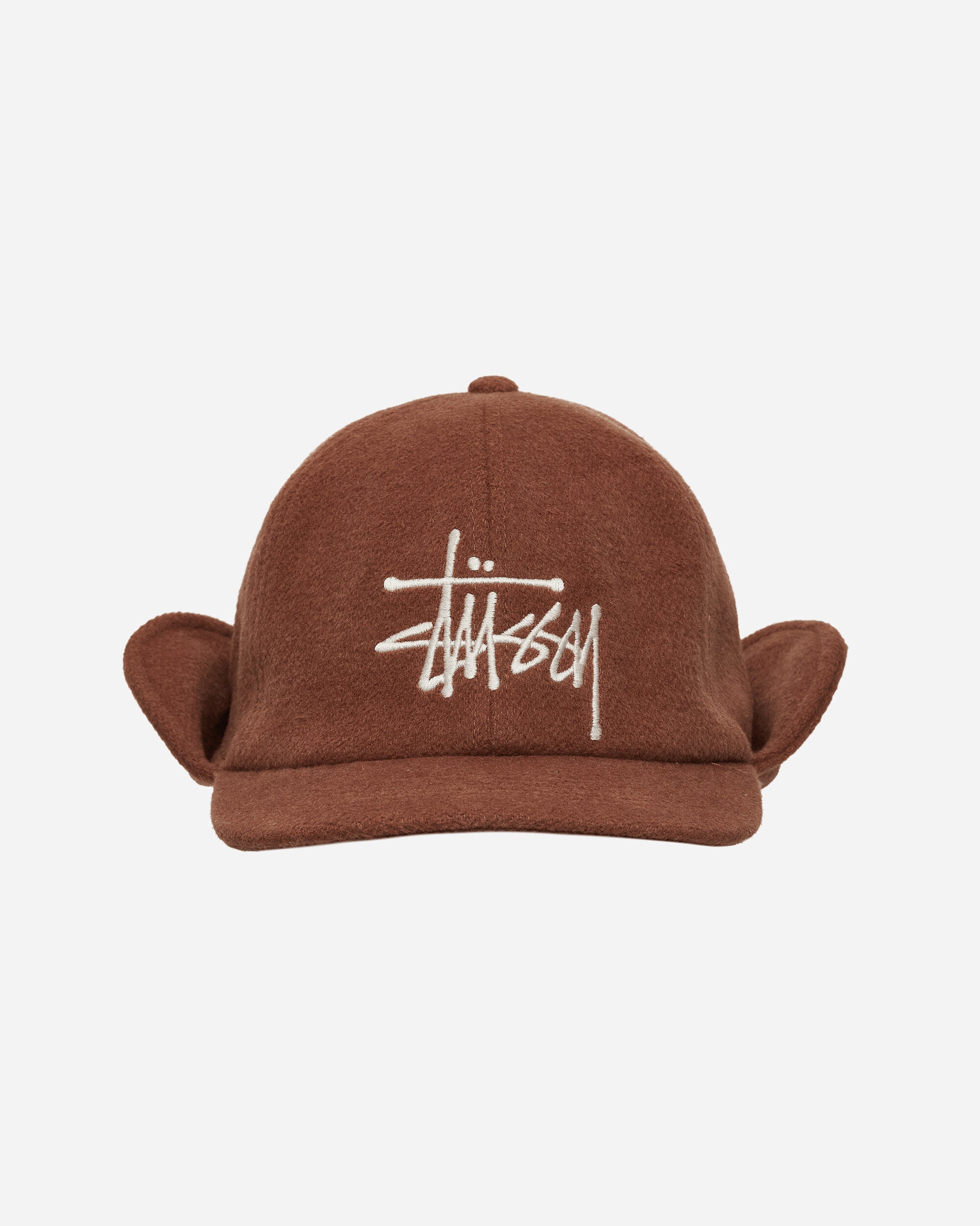 Stüssy Ear Flap Wool Crown Cap Brown Hats Caps 1311159SJ 1001