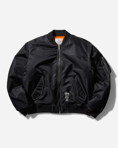 Stüssy Built Bomber Jacket Black Coats and Jackets Bomber Jackets 115743 0001