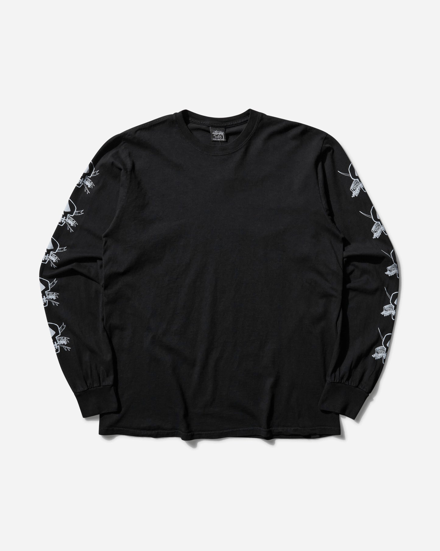 Stüssy Foils Pig. Dyed Ls Tee Black T-Shirts Shortsleeve 1995040 0001