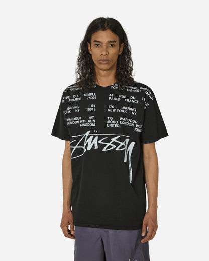 Stüssy Locations Pig. Dyed Tee Black T-Shirts Shortsleeve 1905004SJ 0001