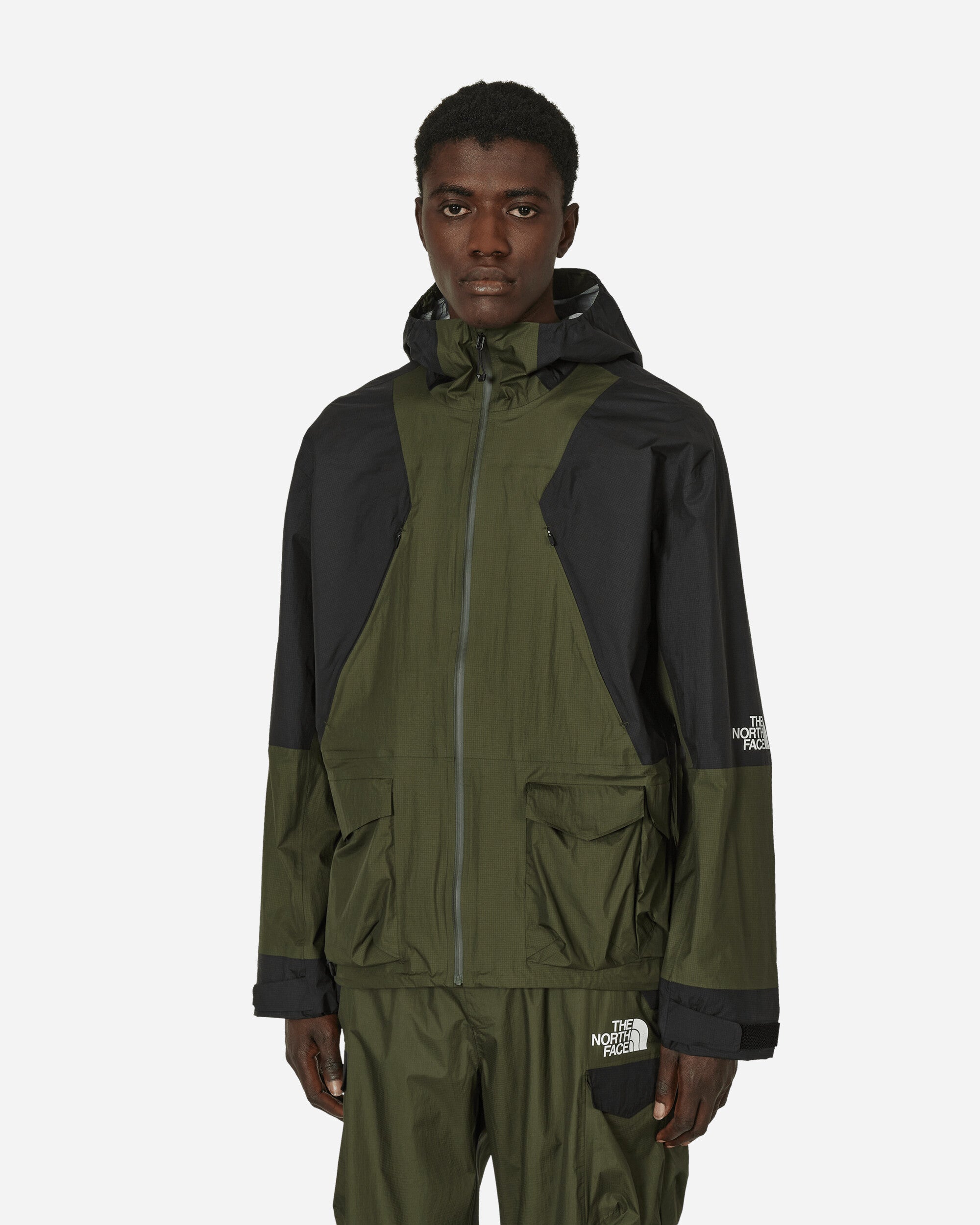 The North Face Project X Tnf X Project U Packable Shell Jacket Forest Night Green-TNF Black Coats and Jackets Jackets NF0A87UE R0U1