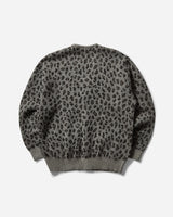 WACKO MARIA Leopard Mohair Cardigan Gray Knitwears Cardigans 24FW-WMK-KN12 GRAY