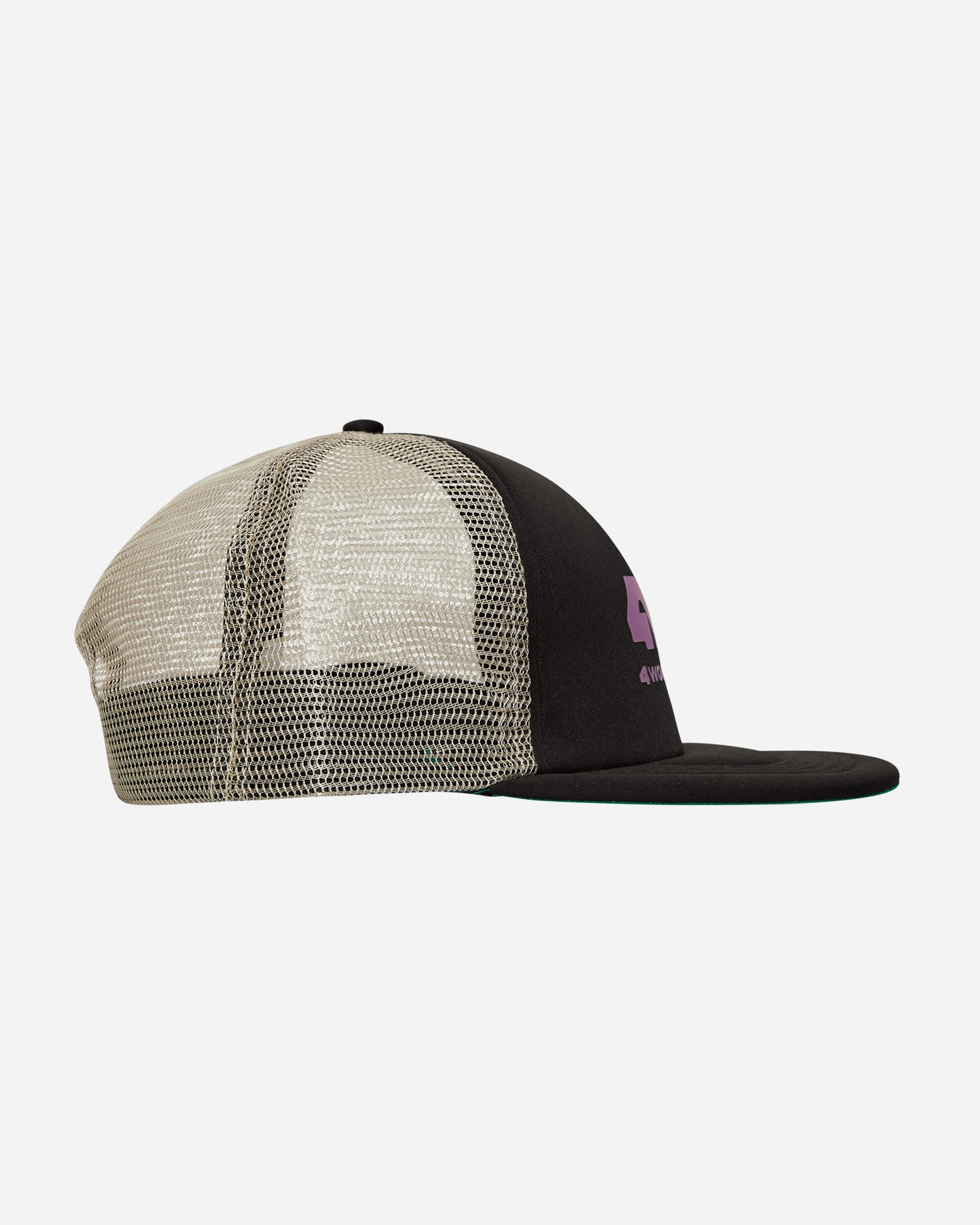 4 Worth Doing Bumper Logo Trucker Hat Black Hats Caps 4WDSS23HT1 BLACK