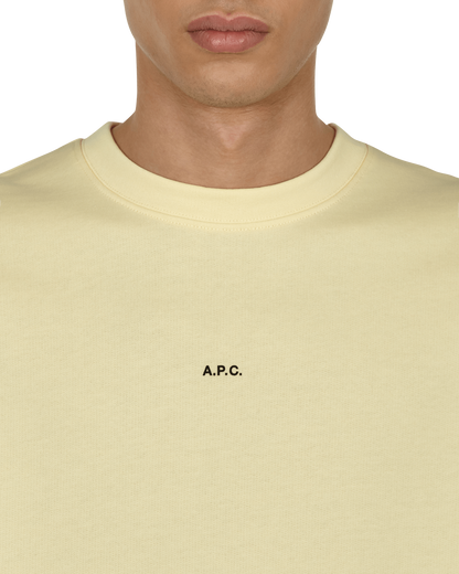 A.P.C. Sweat Steve Light Yellow Sweatshirts Crewneck COEIP-H27621 DAB