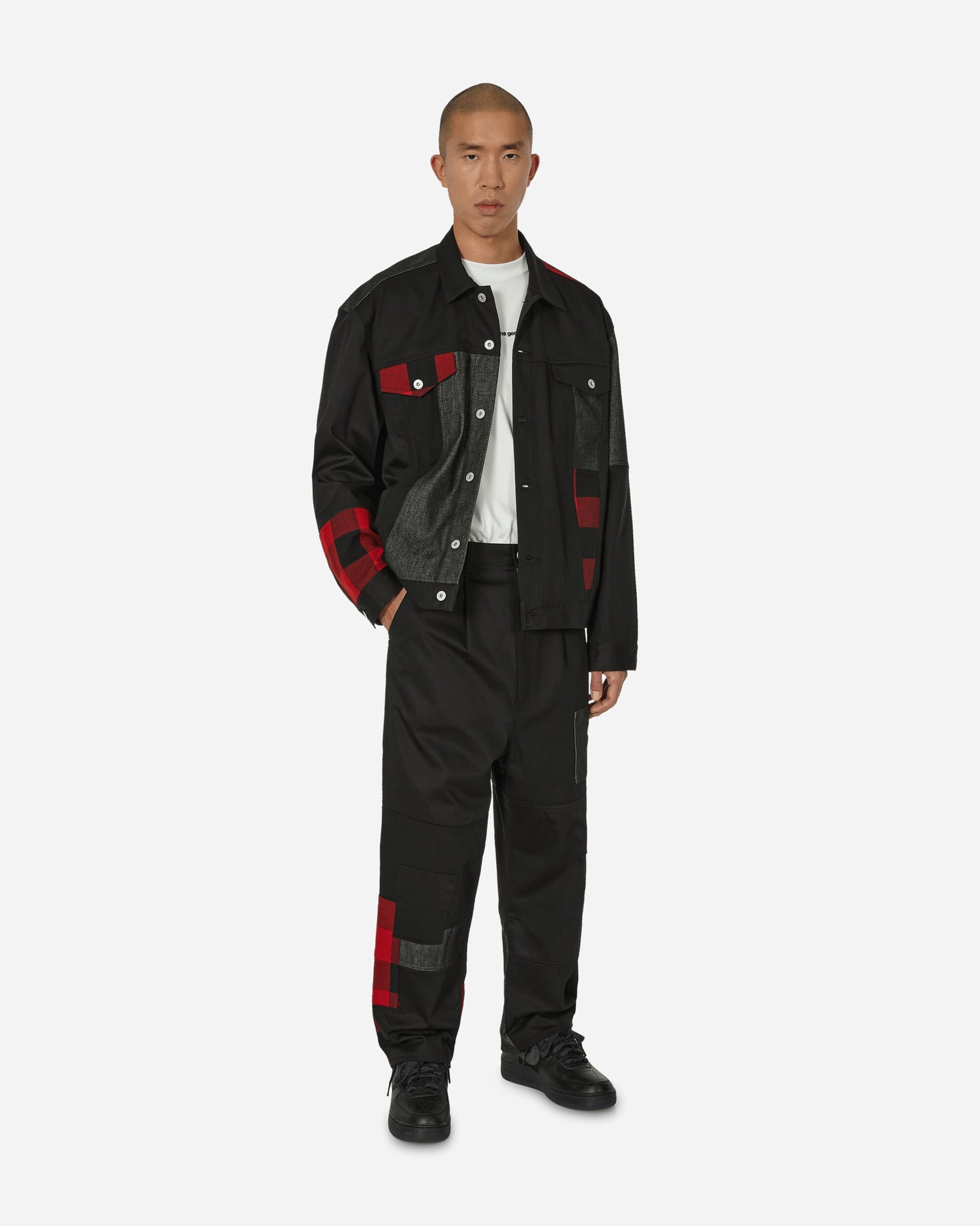 Comme Des Garçons Homme Men'S Jacket Black/Red Coats and Jackets Jackets HL-J020-W23 1