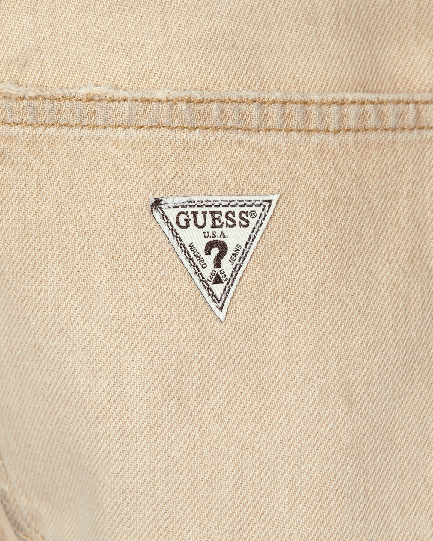 Guess USA Gusa Vntg Denim Strt Leg Pant Tan Multi Pants Trousers M3GU51D4RU0 TNMT