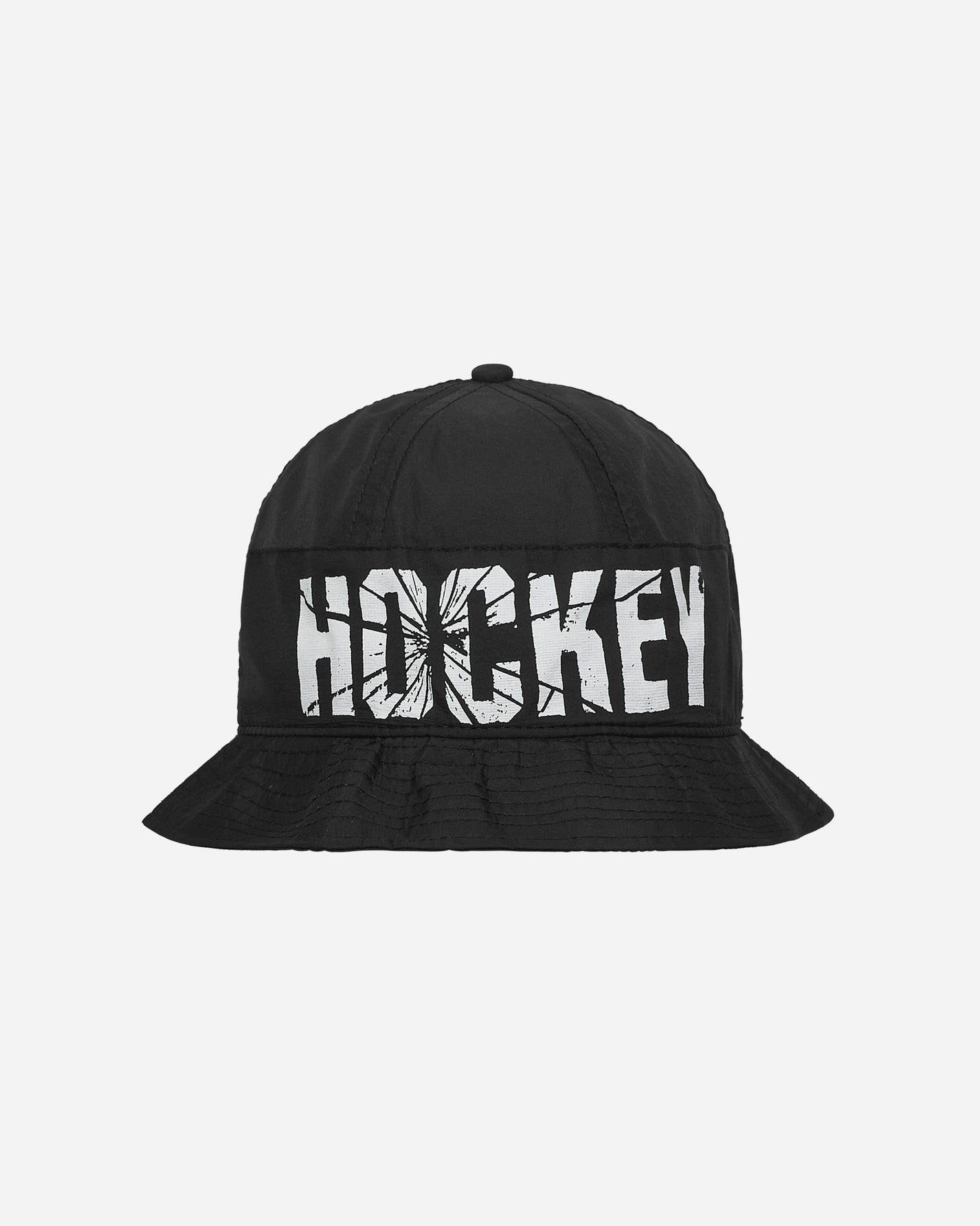 Hockey Hockey Crinkle Bell Bucket Hat Black Hats Bucket PN1869 001