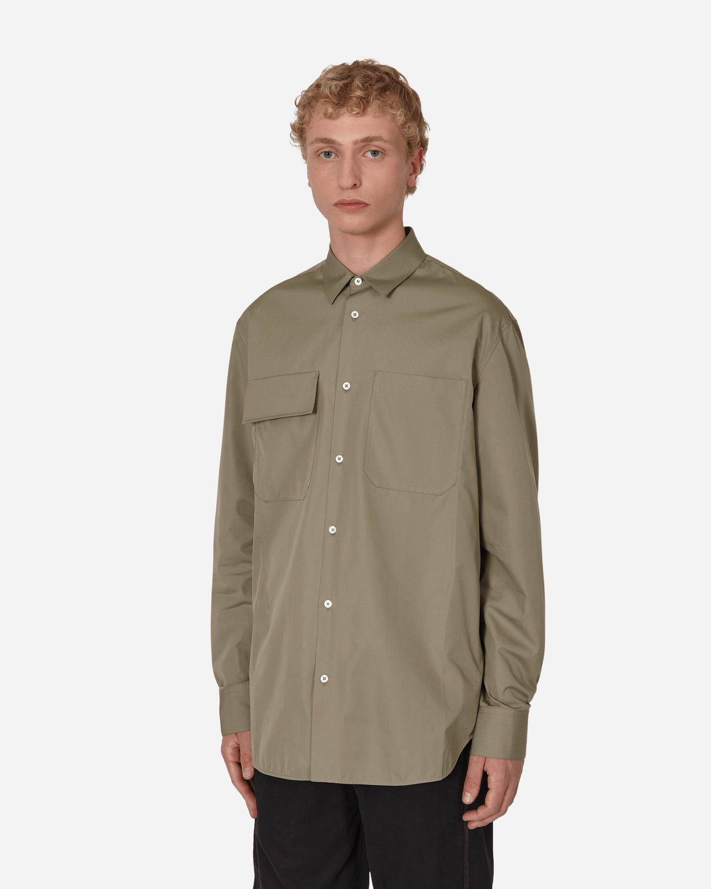 Jil Sander Shirt 02 Medium Green Shirts Longsleeve J23DL0002 317