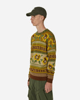 KENZO Paris Fair Isle Jumper Golden Yellow Knitwears Sweaters FD65PU4153CJ 40