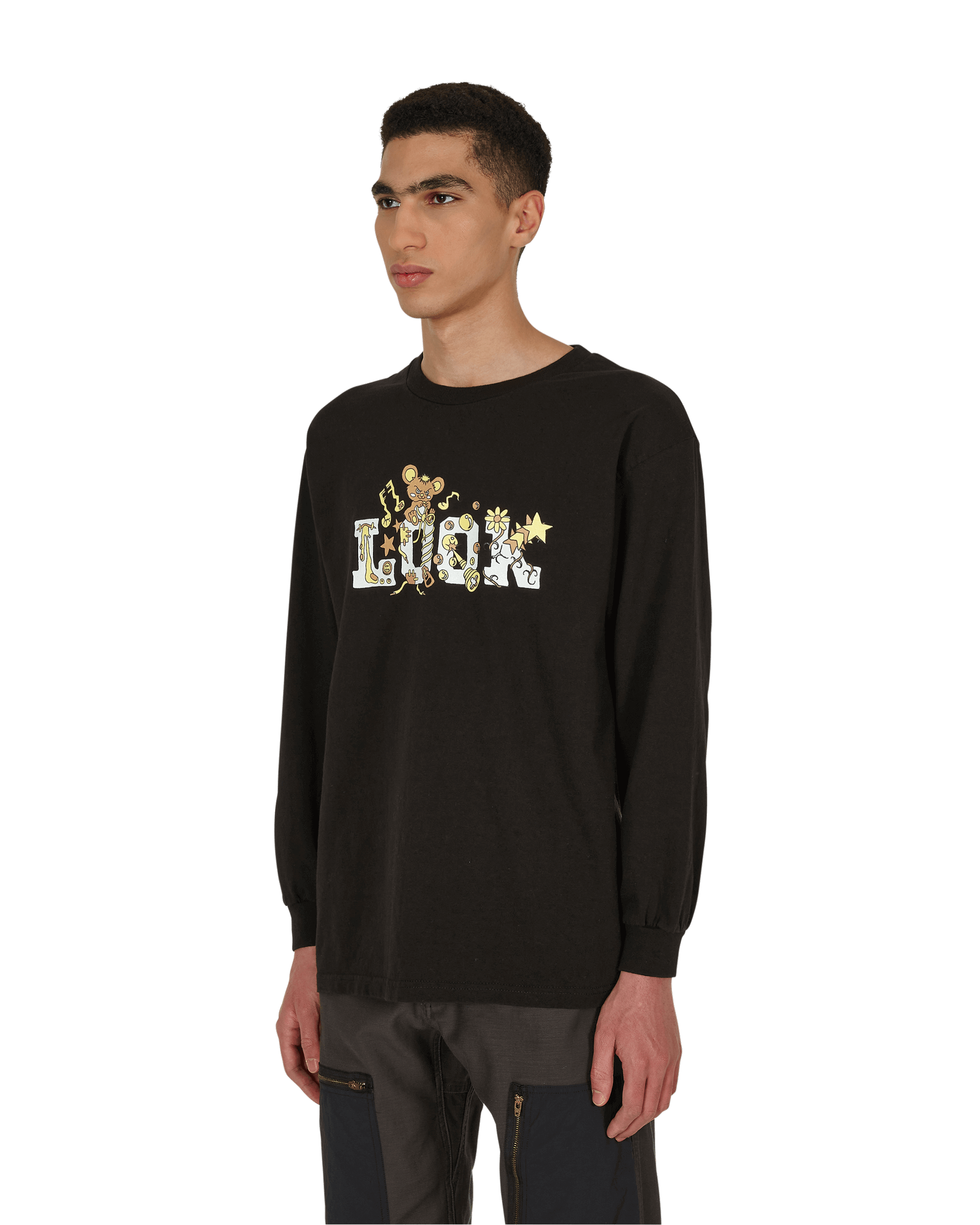 Lqqk Creature Logo Black T-Shirts Longsleeve AW21LQQKTEE003 001