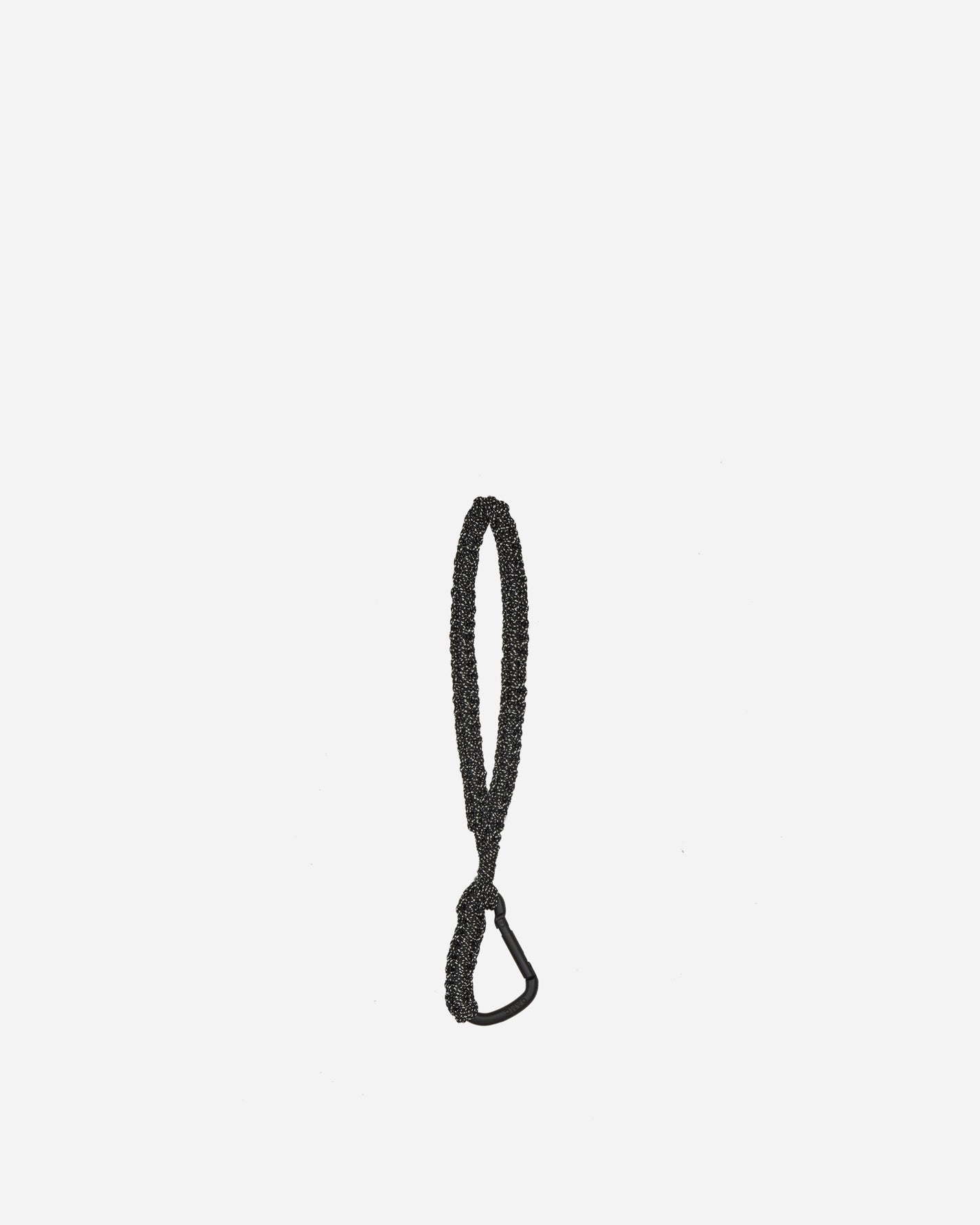 OAMC Braided Carabiner Black Equipment Keychains 23E28OAB02 001