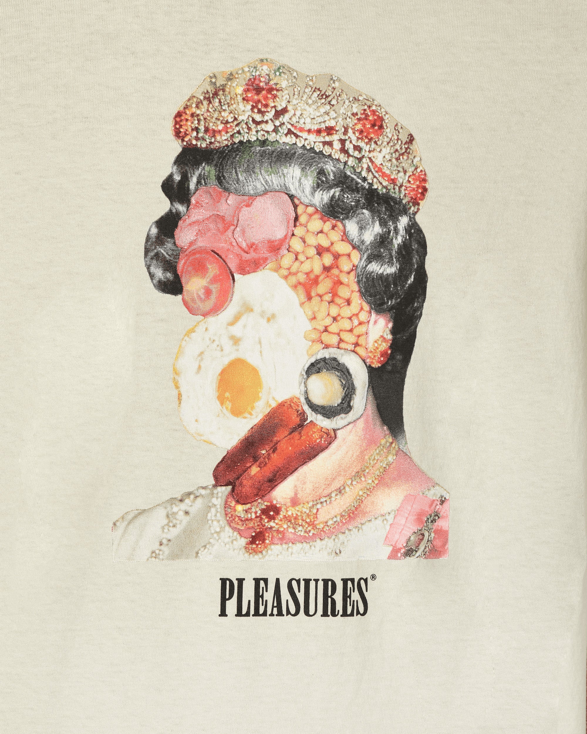 Pleasures English Breakfast T-Shirt Natural T-Shirts Shortsleeve P22W008 NATURAL