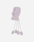 Priscavera Wmns Teddy Pm Pom Mittens Wisteria Gloves and Scarves Gloves 009022-146 WT