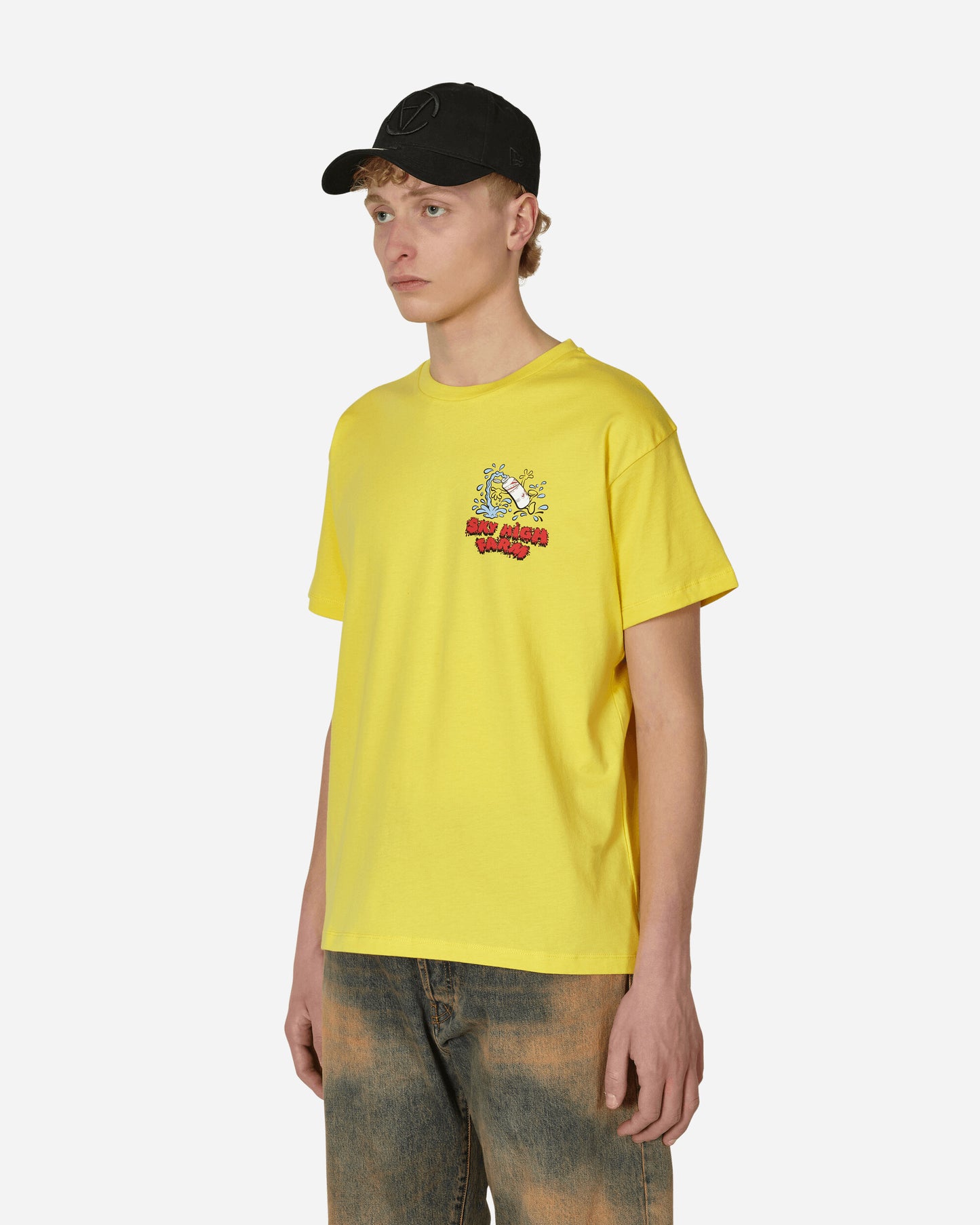 Sky High Farm Flatbush Printed Tshirt Yellow T-Shirts Shortsleeve SHF03T003 1