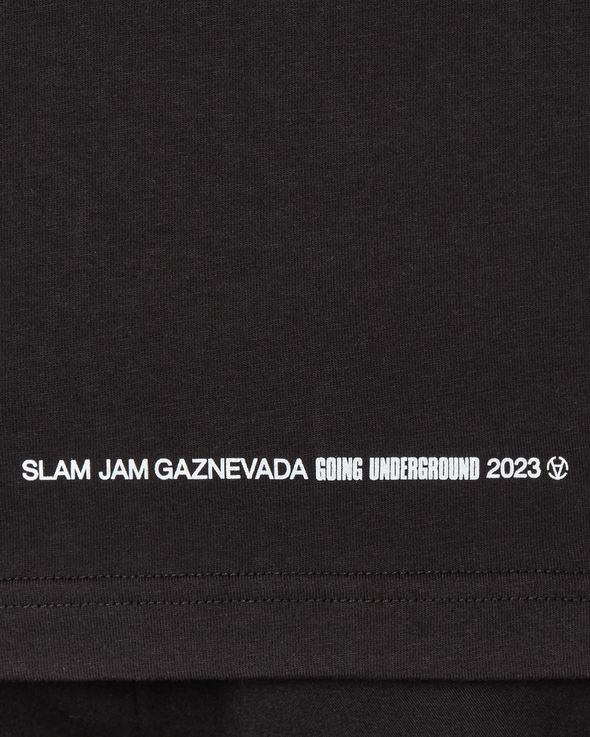 Slam Jam T-Shirt Graphic Black T-Shirts Top MBUW002JY02 BLK0001